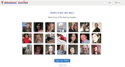 Desktop Screenshot of brainiacdating.com