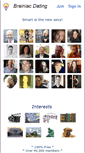 Mobile Screenshot of brainiacdating.com